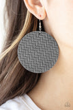 Paparazzi Plaited Plains Earrings Silver - Glitz By Lisa 