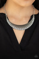 Paparazzi Modern Day Moonshine Necklace White - Glitz By Lisa 