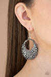 Paparazzi Fierce Flash Earrings Silver - Glitz By Lisa 