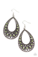 Paparazzi Love To Be Loved Earrings Green - Glitz By Lisa 