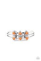 Paparazzi Tribal Triad Bracelet Orange - Glitz By Lisa 