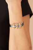 Paparazzi Tribal Triad Bracelet Orange - Glitz By Lisa 