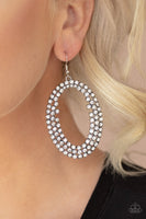 Paparazzi Radical Razzle Earrings White - Glitz By Lisa 