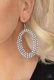 Paparazzi Radical Razzle Earrings White - Glitz By Lisa 