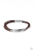 Paparazzi Power CORD Bracelet Brown - Glitz By Lisa 