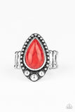 Paparazzi Backroad Bauble Ring Red - Glitz By Lisa 