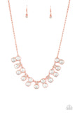 Paparazzi Top Dollar Twinkle Necklace Copper - Glitz By Lisa 