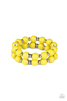 Paparazzi Bubble Blast Off Bracelet Yellow - Glitz By Lisa 