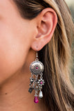 Paparazzi Springtime Essence Earrings Pink - Glitz By Lisa 