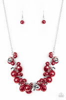 Paparazzi Battle of the Bombshells Necklace Red - Glitz By Lisa 