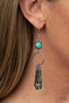 Paparazzi Prana Paradise Earrings Blue