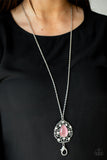 Paparazzi Bewitched Beam Lanyard Necklace Pink; Icy Eden Earrings Pink & Top of The Pop Charts Bracelet Pink