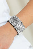 Paparazzi Starry Sequins Urban Bracelet Silver - Glitz By Lisa 