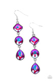 Paparazzi Reflective Rhinestones Earrings Pink