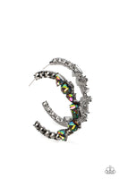 Paparazzi New Age Nostalgia Earrings Multi (Oil Spill)