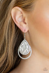 Paparazzi Famous Earrings White