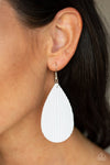 Paparazzi Natural Resource Earrings White