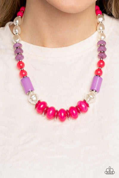 Paparazzi A SHEEN Slate Necklace Pink