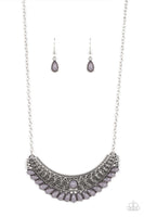 Paparazzi Abundantly Aztec Necklace Silver