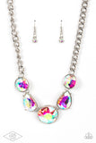 Paparazzi All The Worlds My Stage Necklace Multi (Iridescent)