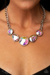 Paparazzi All The Worlds My Stage Necklace Multi (Iridescent)