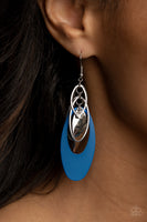 Paparazzi Ambitious Allure Earrings Blue