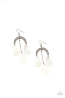 Paparazzi Atlantis Ambience Earrings White