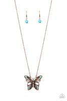 Paparazzi Badlands Butterfly Necklace Copper