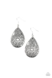 Paparazzi Banquet Bling Earrings White - Glitz By Lisa 