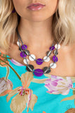 Paparazzi Barefoot Beaches Necklace Purple & Shore Up Bracelet Purple