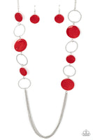 Paparazzi Beach Hub Necklace Red