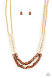 Paparazzi Bermuda Bellhop Necklace Brown