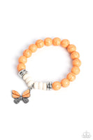 Paparazzi Bold Butterfly Bracelet Orange