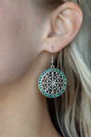 Paparazzi Bollywood Ballroom Earrings Green