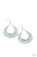 Paparazzi Bubbly Bling Earrings Green