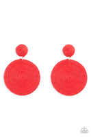 Paparazzi Circulate The Room Earrings Red