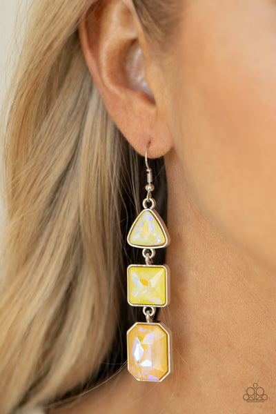 Paparazzi Cosmic Culture Earrings Yellow