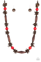 Paparazzi Cozumel Coast Necklace Red