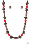 Paparazzi Cozumel Coast Necklace Red