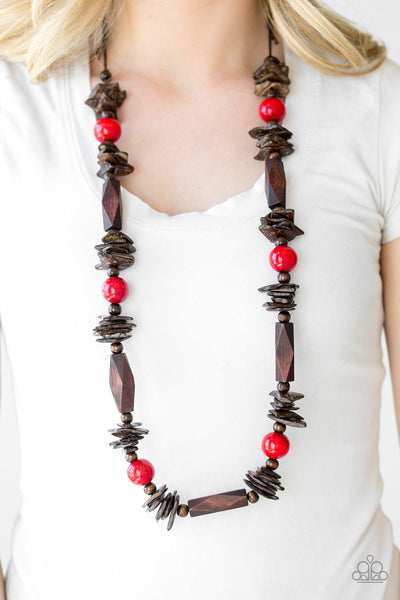 Paparazzi Cozumel Coast Necklace Red