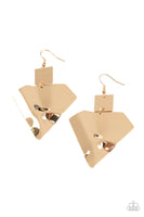 Paparazzi Deceivingly Deco Earrings Gold