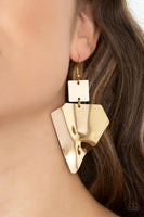 Paparazzi Deceivingly Deco Earrings Gold