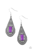 Paparazzi Deco Dreaming Earrings Purple