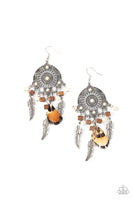 Paparazzi Desert Plains Earrings White