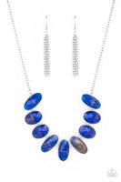 Paparazzi Elliptical Episode Necklace Blue