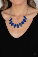 Paparazzi Elliptical Episode Necklace Blue