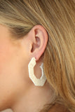 Paparazzi Fabulously Fiesta Earrings White