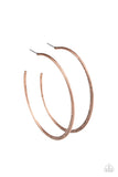 Paparazzi Flat Spin Earrings Copper