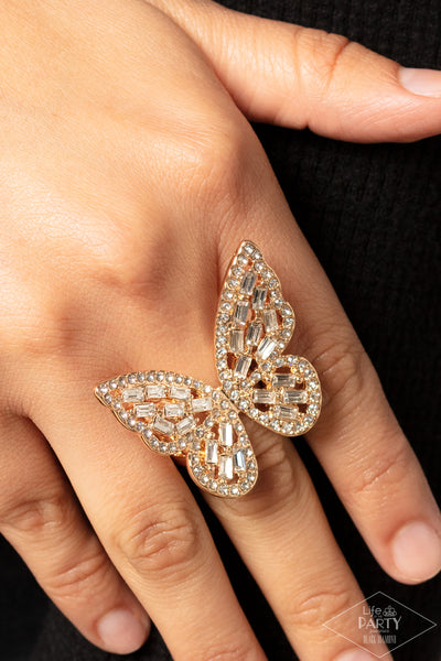 Paparazzi Flauntable Flutter Ring Gold