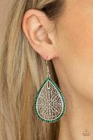 Paparazzi Fleur de Fantasy Earrings Green